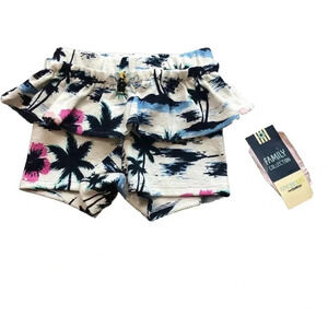 Genuine Kids Family Collection Girls Size 18 Months Tropical PullOn Shorts NWT